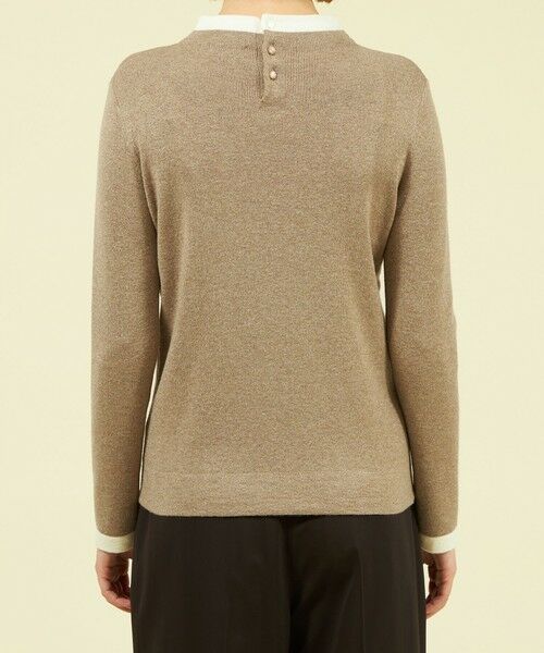 MACKINTOSH PHILOSOPHY / マッキントッシュ フィロソフィー ニット・セーター | Cleric Collar Knit グリッターロングスリーブ | 詳細6