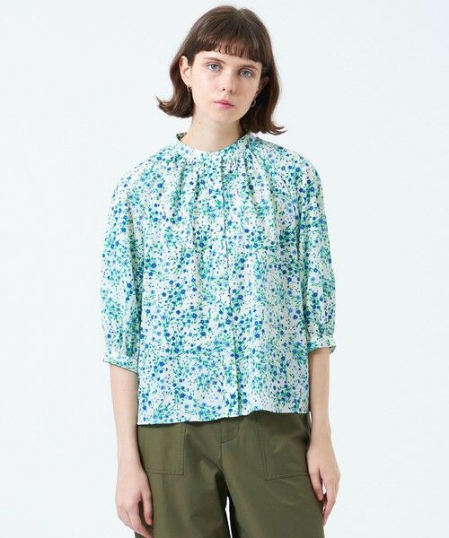 MACKINTOSH PHILOSOPHY/マッキントッシュ フィロソフィー ブーケプリントブラウス オフホワイト2 36 MACKINTOSH PHILOSOPHY/マッキントッシュ フィロソフィー ブーケプリントブラウス オフホワイト2 36