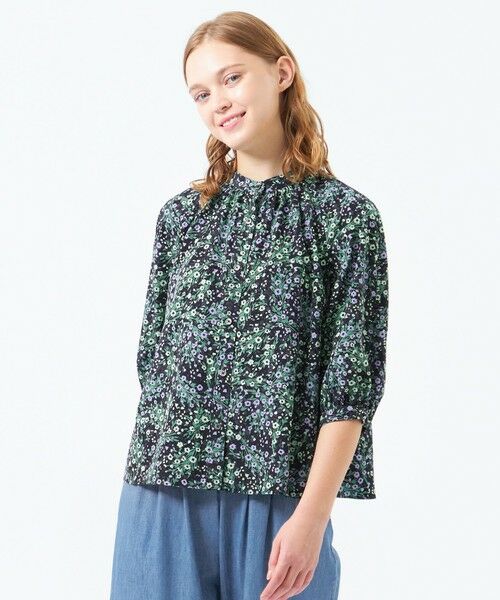 MACKINTOSH PHILOSOPHY/マッキントッシュ フィロソフィー ブーケプリントブラウス ネイビー3 36 MACKINTOSH PHILOSOPHY/マッキントッシュ フィロソフィー ブーケプリントブラウス ネイビー3 36