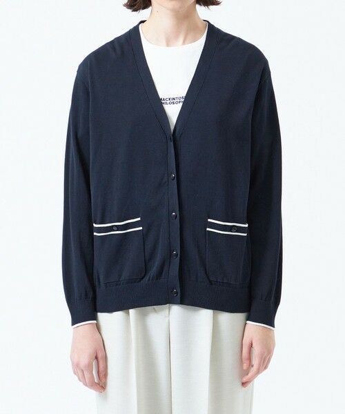 MACKINTOSH PHILOSOPHY / マッキントッシュ フィロソフィー ニット・セーター | トリミングカラーVネックカーディガン | 詳細6