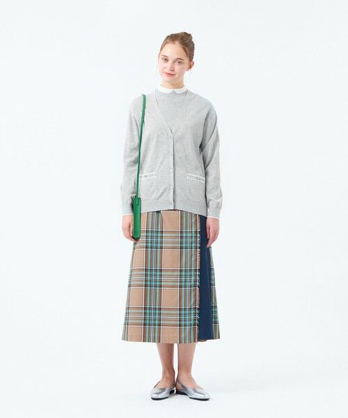 MACKINTOSH PHILOSOPHY / マッキントッシュ フィロソフィー ニット・セーター | トリミングカラーVネックカーディガン | 詳細1