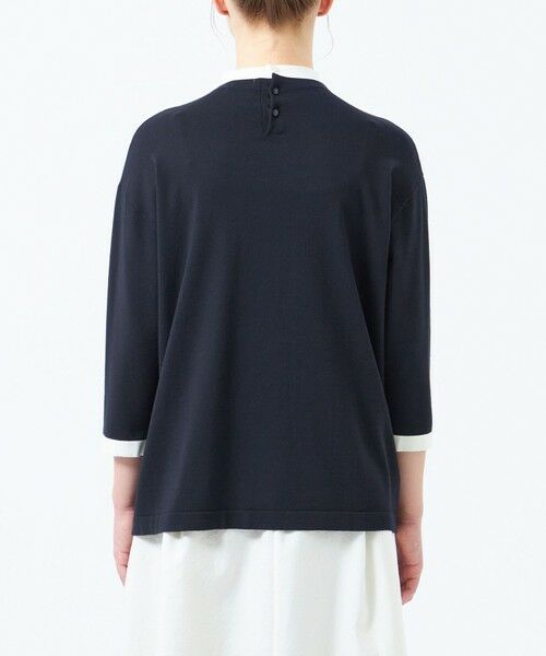 Cleric Collar Knit ワイドフィット(七分袖) (ニット・セーター Cleric Collar Knit ワイドフィット(七分袖) (ニット・セーター