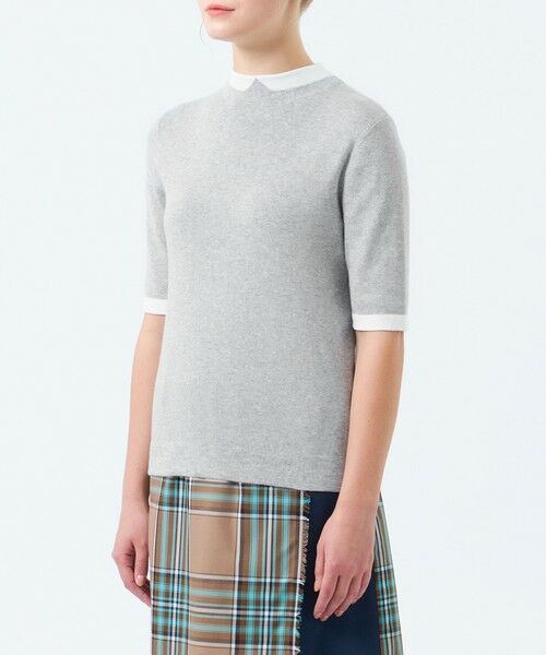 MACKINTOSH PHILOSOPHY / マッキントッシュ フィロソフィー ニット・セーター | 【2025年春夏モデル】Cleric Collar Knit ハーフスリーブ | 詳細7