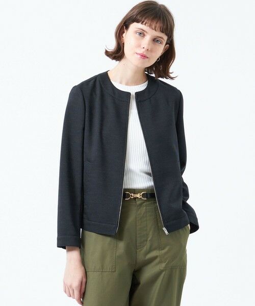 MACKINTOSH PHILOSOPHY/マッキントッシュ フィロソフィー ドライタッチノーカラージャケット ネイビー3 38 MACKINTOSH PHILOSOPHY/マッキントッシュ フィロソフィー ドライタッチノーカラージャケット ネイビー3 38