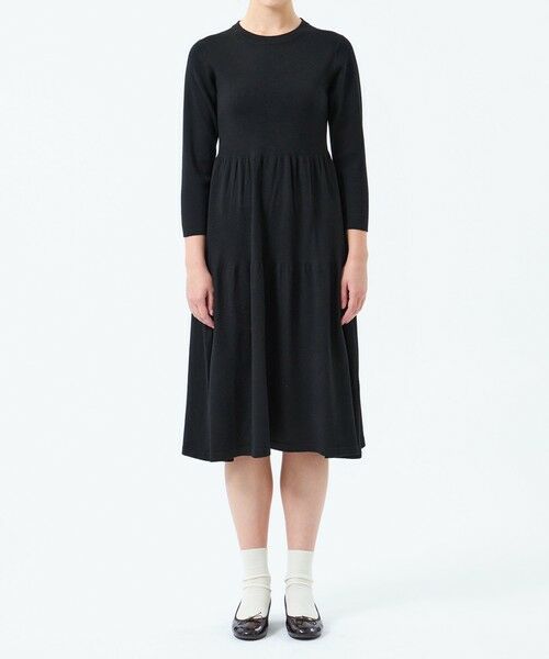 MACKINTOSH PHILOSOPHY / マッキントッシュ フィロソフィー ロング・マキシ丈ワンピース | ティアードニットワンピース | 詳細3