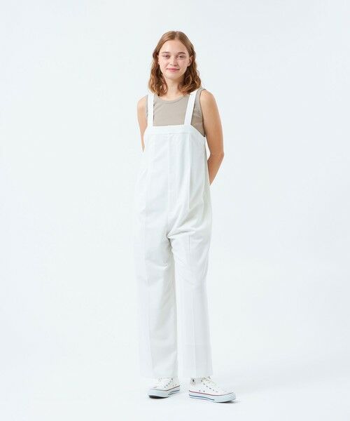 MACKINTOSH PHILOSOPHY/マッキントッシュ フィロソフィー 【LEE5月号/蛯原友里さん着用】ストレッチツイルサロペット オフホワイト1 38 MACKINTOSH PHILOSOPHY/マッキントッシュ フィロソフィー 【LEE5月号/蛯原友里さん着用】ストレッチツイルサロペット オフホワイト1 38