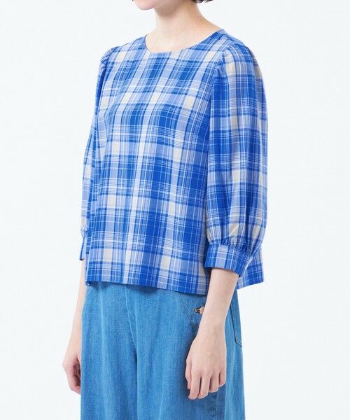 MACKINTOSH PHILOSOPHY / マッキントッシュ フィロソフィー シャツ・ブラウス | タータンチェックギャザースリーブブラウス | 詳細4