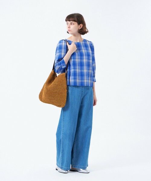 MACKINTOSH PHILOSOPHY / マッキントッシュ フィロソフィー シャツ・ブラウス | タータンチェックギャザースリーブブラウス | 詳細1