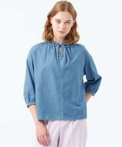 MACKINTOSH PHILOSOPHY / マッキントッシュ フィロソフィー シャツ・ブラウス | ライトデニムフリルカラーシャツ