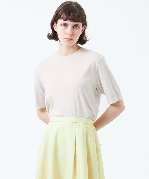 MACKINTOSH PHILOSOPHY/マッキントッシュ フィロソフィー ハイゲージクルーネックニットT ベージュ1 38 MACKINTOSH PHILOSOPHY/マッキントッシュ フィロソフィー ハイゲージクルーネックニットT ベージュ1 38