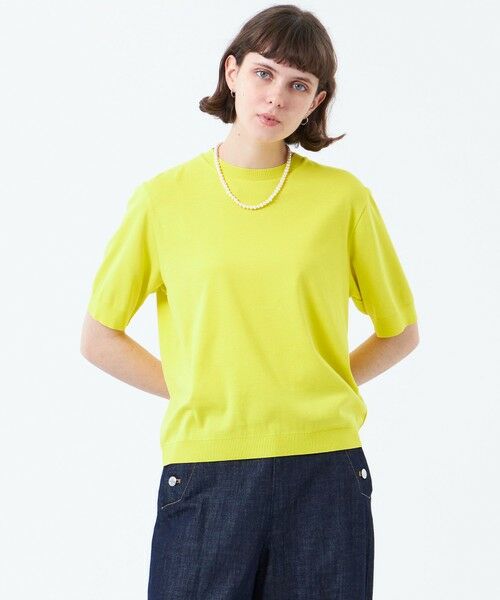 MACKINTOSH PHILOSOPHY/マッキントッシュ フィロソフィー ハイゲージクルーネックニットT イエロー1 38 MACKINTOSH PHILOSOPHY/マッキントッシュ フィロソフィー ハイゲージクルーネックニットT イエロー1 38