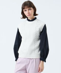 MACKINTOSH PHILOSOPHY / マッキントッシュ フィロソフィー ニット・セーター | ケーブルベスト