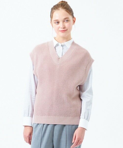 MACKINTOSH PHILOSOPHY/マッキントッシュ フィロソフィー ムリネニットベスト レッド2 36 MACKINTOSH PHILOSOPHY/マッキントッシュ フィロソフィー ムリネニットベスト レッド2 36