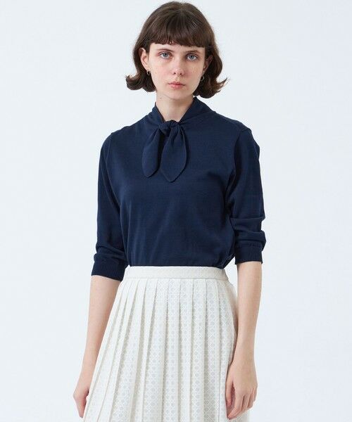 MACKINTOSH PHILOSOPHY/マッキントッシュ フィロソフィー リボンタイニット ネイビー3 38 MACKINTOSH PHILOSOPHY/マッキントッシュ フィロソフィー リボンタイニット ネイビー3 38