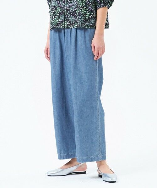 MACKINTOSH PHILOSOPHY/マッキントッシュ フィロソフィー ライトデニムウエストタックパンツ ブルー1 38 MACKINTOSH PHILOSOPHY/マッキントッシュ フィロソフィー ライトデニムウエストタックパンツ ブルー1 38