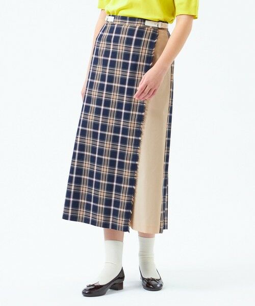 MACKINTOSH PHILOSOPHY/マッキントッシュ フィロソフィー タータンチェックキルトスカート ネイビー3 38 MACKINTOSH PHILOSOPHY/マッキントッシュ フィロソフィー タータンチェックキルトスカート ネイビー3 38
