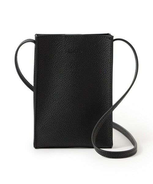 MACKINTOSH PHILOSOPHY/マッキントッシュ フィロソフィー 【LEE5月号/蛯原友里さん着用】スマホショルダーポーチ ブラック1 X MACKINTOSH PHILOSOPHY/マッキントッシュ フィロソフィー 【LEE5月号/蛯原友里さん着用】スマホショルダーポーチ ブラック1 X