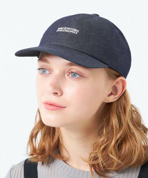 MACKINTOSH PHILOSOPHY/マッキントッシュ フィロソフィー デニムキャップ ネイビー3 X MACKINTOSH PHILOSOPHY/マッキントッシュ フィロソフィー デニムキャップ ネイビー3 X
