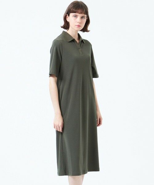 MACKINTOSH PHILOSOPHY/マッキントッシュ フィロソフィー 【LEE5月号/蛯原友里さん着用】ジャージーポロワンピース カーキ4 38 MACKINTOSH PHILOSOPHY/マッキントッシュ フィロソフィー 【LEE5月号/蛯原友里さん着用】ジャージーポロワンピース カーキ4 38