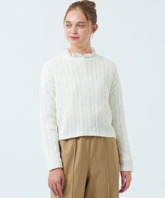 MACKINTOSH PHILOSOPHY / マッキントッシュ フィロソフィー ニット・セーター | クロップドケーブルニット