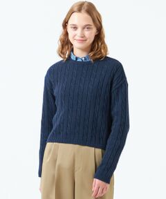 MACKINTOSH PHILOSOPHY / マッキントッシュ フィロソフィー ニット・セーター | クロップドケーブルニット