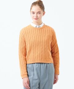 MACKINTOSH PHILOSOPHY / マッキントッシュ フィロソフィー ニット・セーター | クロップドケーブルニット