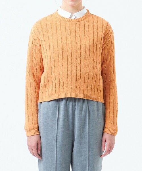 MACKINTOSH PHILOSOPHY / マッキントッシュ フィロソフィー ニット・セーター | クロップドケーブルニット | 詳細4