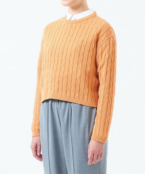 MACKINTOSH PHILOSOPHY / マッキントッシュ フィロソフィー ニット・セーター | クロップドケーブルニット | 詳細5