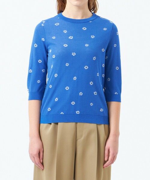 MACKINTOSH PHILOSOPHY / マッキントッシュ フィロソフィー ニット・セーター | フラワージャガードニット | 詳細3