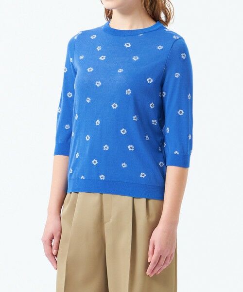 MACKINTOSH PHILOSOPHY / マッキントッシュ フィロソフィー ニット・セーター | フラワージャガードニット | 詳細4