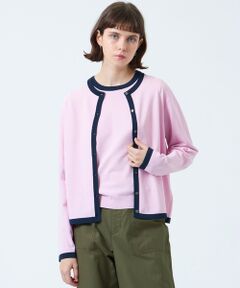 MACKINTOSH PHILOSOPHY / マッキントッシュ フィロソフィー ニット・セーター | バイカラートリムクルーネックカーディガン