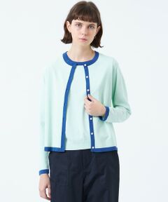 MACKINTOSH PHILOSOPHY / マッキントッシュ フィロソフィー ニット・セーター | バイカラートリムクルーネックカーディガン