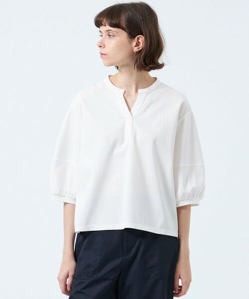 MACKINTOSH PHILOSOPHY/マッキントッシュ フィロソフィー スキッパージャージーブラウス オフホワイト1 38 MACKINTOSH PHILOSOPHY/マッキントッシュ フィロソフィー スキッパージャージーブラウス オフホワイト1 38