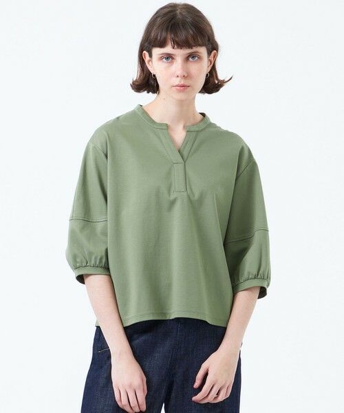 MACKINTOSH PHILOSOPHY/マッキントッシュ フィロソフィー スキッパージャージーブラウス カーキ4 36 MACKINTOSH PHILOSOPHY/マッキントッシュ フィロソフィー スキッパージャージーブラウス カーキ4 36