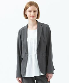 【未使用タグ付き】マッキントッシュフィロソフィ ノーカラージャケット 黒　ドット セール】メッシュノーカラージャケット（ノーカラージャケット