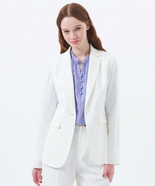 MACKINTOSH PHILOSOPHY/マッキントッシュ フィロソフィー 【2025年春夏モデル】DRY OXFORD テーラードジャケット オフホワイト1 38 MACKINTOSH PHILOSOPHY/マッキントッシュ フィロソフィー 【2025年春夏モデル】DRY OXFORD テーラードジャケット オフホワイト1 38