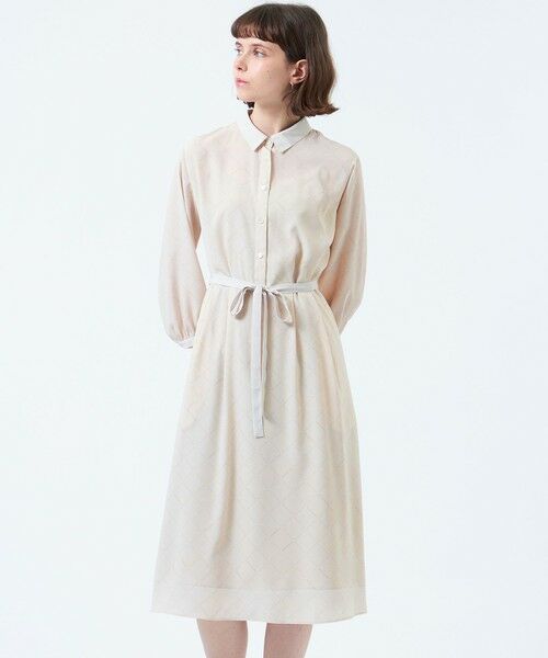 MACKINTOSH PHILOSOPHY/マッキントッシュ フィロソフィー レタリングジオメトリープリントワンピース オフホワイト2 34 MACKINTOSH PHILOSOPHY/マッキントッシュ フィロソフィー レタリングジオメトリープリントワンピース オフホワイト2 34
