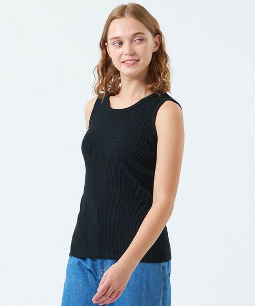 MACKINTOSH PHILOSOPHY/マッキントッシュ フィロソフィー 【LEE5月号/蛯原友里さん着用】Uネックタンクトップ ブラック1 38 MACKINTOSH PHILOSOPHY/マッキントッシュ フィロソフィー 【LEE5月号/蛯原友里さん着用】Uネックタンクトップ ブラック1 38