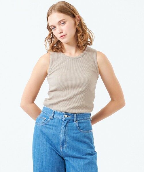 MACKINTOSH PHILOSOPHY/マッキントッシュ フィロソフィー 【LEE5月号/蛯原友里さん着用】Uネックタンクトップ ベージュ1 38 MACKINTOSH PHILOSOPHY/マッキントッシュ フィロソフィー 【LEE5月号/蛯原友里さん着用】Uネックタンクトップ ベージュ1 38
