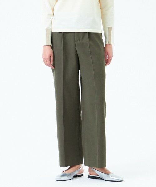 MACKINTOSH PHILOSOPHY/マッキントッシュ フィロソフィー 【LEE5月号/蛯原友里さん着用】【2025年春夏モデル】DRY OXFORD ワイドパンツ カーキ4 32 MACKINTOSH PHILOSOPHY/マッキントッシュ フィロソフィー 【LEE5月号/蛯原友里さん着用】【2025年春夏モデル】DRY OXFORD ワイドパンツ カーキ4 32