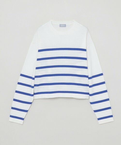 MACKINTOSH PHILOSOPHY/マッキントッシュ フィロソフィー GREY LABEL マリンボーダーニットプルオーバー ブルー6 2 MACKINTOSH PHILOSOPHY/マッキントッシュ フィロソフィー GREY LABEL マリンボーダーニットプルオーバー ブルー6 2