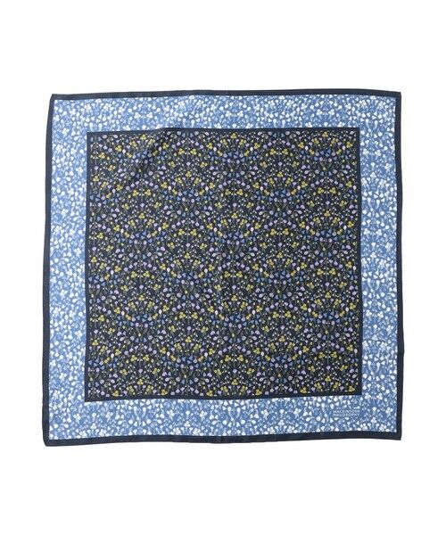 MACKINTOSH PHILOSOPHY / マッキントッシュ フィロソフィー マフラー・ショール・スヌード・ストール | Snowblue Gardenシルクプリントスカーフ | 詳細1