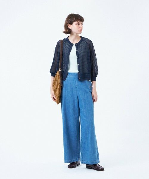 MACKINTOSH PHILOSOPHY / マッキントッシュ フィロソフィー ニット・セーター | シアーボーダーカーディガン | 詳細2