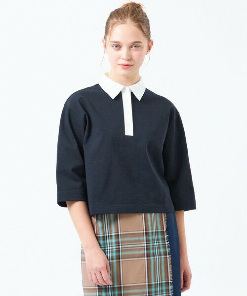 MACKINTOSH PHILOSOPHY/マッキントッシュ フィロソフィー ショートラガーポロ ネイビー3 38 MACKINTOSH PHILOSOPHY/マッキントッシュ フィロソフィー ショートラガーポロ ネイビー3 38