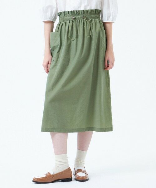 MACKINTOSH PHILOSOPHY/マッキントッシュ フィロソフィー ウエストギャザースカート カーキ4 38 MACKINTOSH PHILOSOPHY/マッキントッシュ フィロソフィー ウエストギャザースカート カーキ4 38
