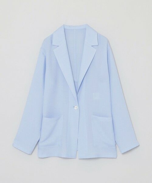 MACKINTOSH PHILOSOPHY/マッキントッシュ フィロソフィー 【LEE5月号/蛯原友里さん着用】メッシュテーラードジャケット ブルー1 36 MACKINTOSH PHILOSOPHY/マッキントッシュ フィロソフィー 【LEE5月号/蛯原友里さん着用】メッシュテーラードジャケット ブルー1 36