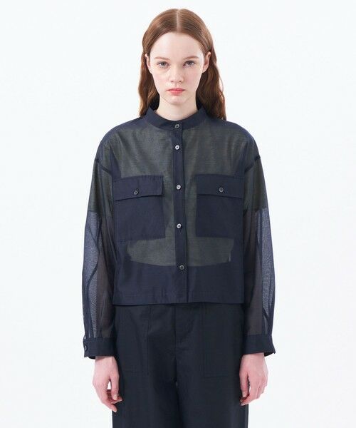 MACKINTOSH PHILOSOPHY / マッキントッシュ フィロソフィー ノーカラージャケット | シアーシャツブルゾン | 詳細3