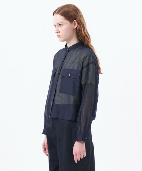 MACKINTOSH PHILOSOPHY / マッキントッシュ フィロソフィー ノーカラージャケット | シアーシャツブルゾン | 詳細4