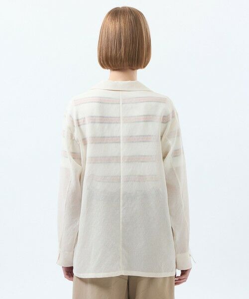 MACKINTOSH PHILOSOPHY / マッキントッシュ フィロソフィー ノーカラージャケット | シアーガーゼライトジャケット | 詳細6