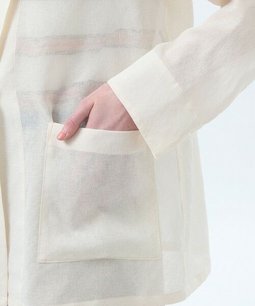 MACKINTOSH PHILOSOPHY / マッキントッシュ フィロソフィー ノーカラージャケット | シアーガーゼライトジャケット | 詳細8